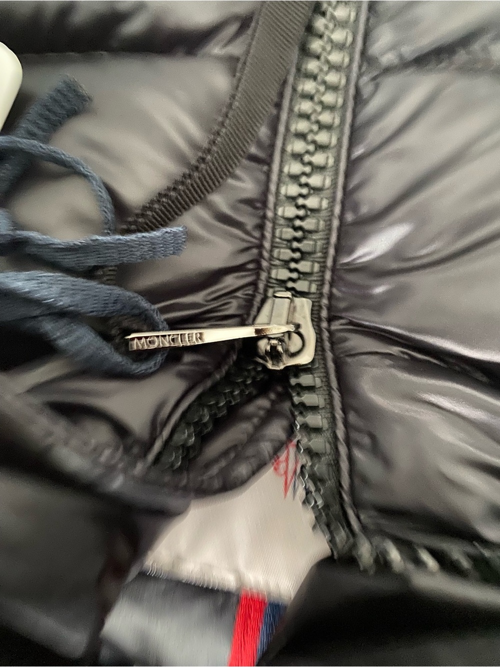 Women’s Moncler Black Shiny Quilted Down Puffer Jacket, - Picture 7 of 16